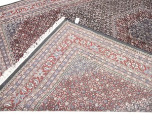 Black Floral Tribal 10X14 Indo-Bidjar Oriental Rug