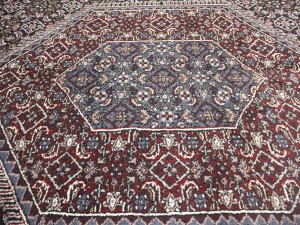 Black Floral Tribal 10X14 Indo-Bidjar Oriental Rug