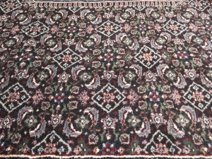 Black Floral Tribal 10X14 Indo-Bidjar Oriental Rug
