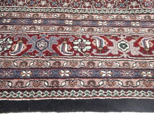 Black Floral Tribal 10X14 Indo-Bidjar Oriental Rug