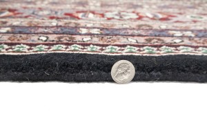 Black Floral Tribal 10X14 Indo-Bidjar Oriental Rug