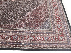 Black Floral Tribal 10X14 Indo-Bidjar Oriental Rug