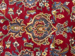 Vintage Red Traditional 10X13 Mashad Persian Rug