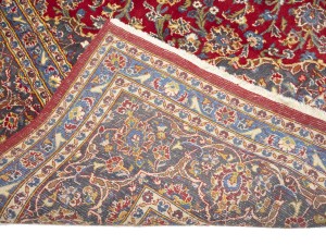 Vintage Red Traditional 10X13 Mashad Persian Rug