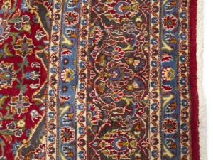 Vintage Red Traditional 10X13 Mashad Persian Rug