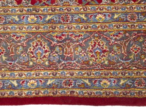 Vintage Red Traditional 10X13 Mashad Persian Rug