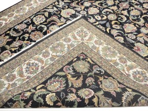 Black Floral 10X14 Royal Pakistan Oriental Rug