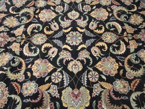Black Floral 10X14 Royal Pakistan Oriental Rug