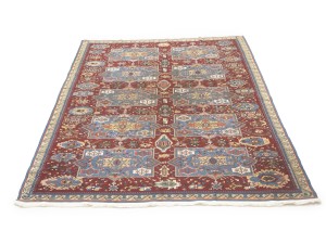 Maroon Red Tribal 8X9 Sumak Herati Afghan Rug
