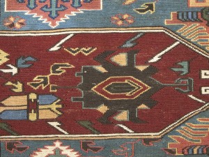 Maroon Red Tribal 8X9 Sumak Herati Afghan Rug
