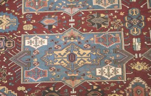 Maroon Red Tribal 8X9 Sumak Herati Afghan Rug