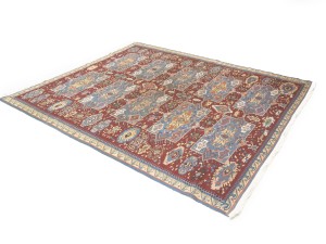 Maroon Red Tribal 8X9 Sumak Herati Afghan Rug
