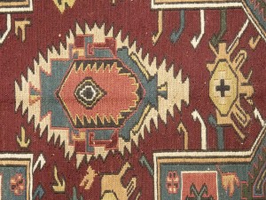 Maroon Red Tribal 8X9 Sumak Herati Afghan Rug