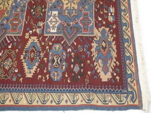 Maroon Red Tribal 8X9 Sumak Herati Afghan Rug