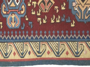 Maroon Red Tribal 8X9 Sumak Herati Afghan Rug