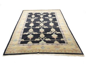 Charcoal Classic Floral 8X11 Oriental Tibetan Rug