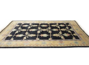 Charcoal Classic Floral 8X11 Oriental Tibetan Rug