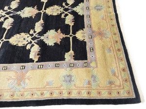 Charcoal Classic Floral 8X11 Oriental Tibetan Rug