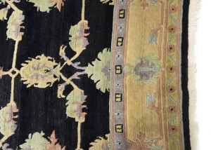 Charcoal Classic Floral 8X11 Oriental Tibetan Rug