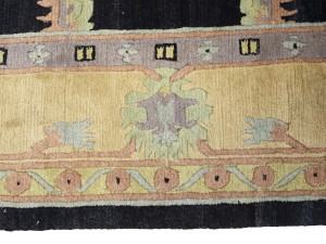 Charcoal Classic Floral 8X11 Oriental Tibetan Rug