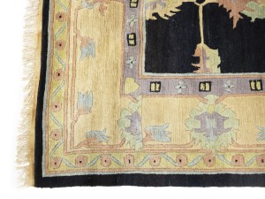 Charcoal Classic Floral 8X11 Oriental Tibetan Rug