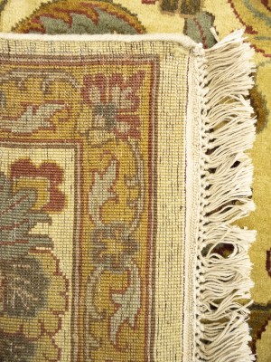 Golden Beige Floral Classic 8X10 Agra Jaipur Oriental Rug