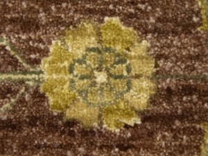 Muted Rusty Brown Floral Peshawar 8X10 Pakistan Oriental Rug