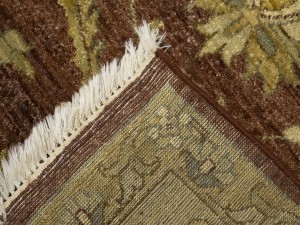 Muted Rusty Brown Floral Peshawar 8X10 Pakistan Oriental Rug