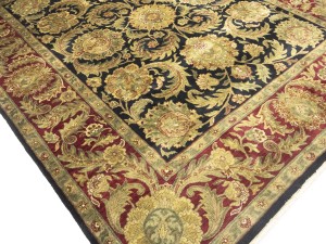 Charcoal Floral Classic 8X10 Agra Jaipur Oriental Rug