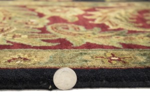 Charcoal Floral Classic 8X10 Agra Jaipur Oriental Rug