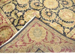 Charcoal Floral Classic 8X10 Agra Jaipur Oriental Rug