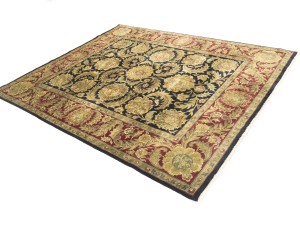 Charcoal Floral Classic 8X10 Agra Jaipur Oriental Rug