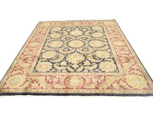 Charcoal Floral Classic 8X10 Agra Jaipur Oriental Rug