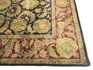 Charcoal Floral Classic 8X10 Agra Jaipur Oriental Rug