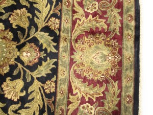 Charcoal Floral Classic 8X10 Agra Jaipur Oriental Rug