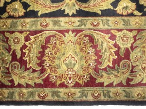 Charcoal Floral Classic 8X10 Agra Jaipur Oriental Rug