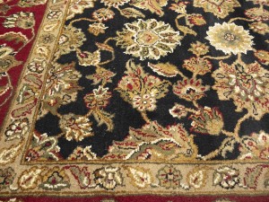 Black Floral Classic 8X10 Agra Jaipur Oriental Rug