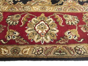 Black Floral Classic 8X10 Agra Jaipur Oriental Rug