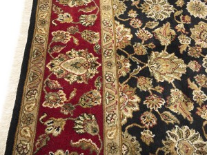 Black Floral Classic 8X10 Agra Jaipur Oriental Rug