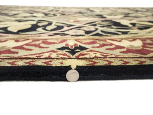 Black Floral Style 8X10 Modern Oriental Rug