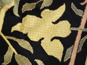 Black Floral Style 8X10 Modern Oriental Rug