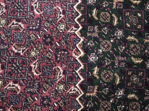 Dark Green Floral Tribal 8X10 Indo-Bidjar Oriental Rug