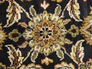 Black Floral Classic 8X10 Agra Jaipur Oriental Rug