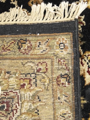 Black Floral Classic 8X10 Agra Jaipur Oriental Rug