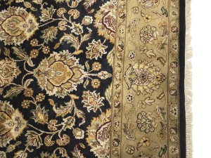 Black Floral Classic 8X10 Agra Jaipur Oriental Rug