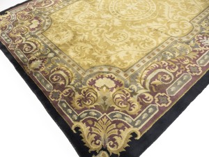 Golden Beige Classic Floral 8X10 Oriental Tibetan Rug