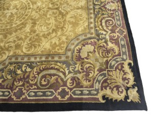 Golden Beige Classic Floral 8X10 Oriental Tibetan Rug