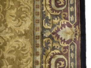 Golden Beige Classic Floral 8X10 Oriental Tibetan Rug