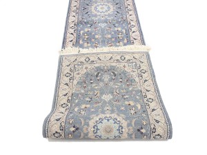 Blue-gray Classic 2'6X12 Nain Persian Runner Rug