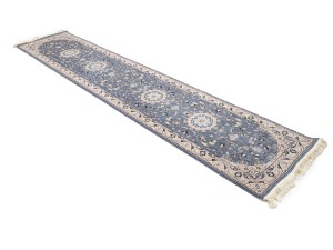 Blue-gray Classic 2'6X12 Nain Persian Runner Rug
